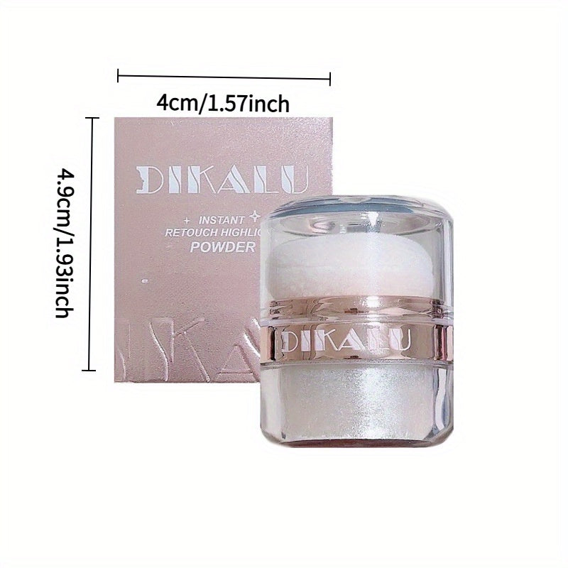 Sparkling Fairy Magic Dust, Pink Bridal Wedding Highlighter, Round Shape Body Flash Powder, Skin Tone Clavicle Disco Jumping Racket, Ideal for Arts & Performance